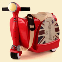 Luggage Kids Trolley School Bag Boxes Multipurpose Walker Scooters Baby Suitcase Storage Boxes Motorcycle Toys Skateboard Bags
