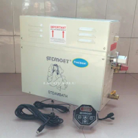 6KW 220V/380V Home use Steam machine Steam generator Sauna Dry stream furnace Wet Steam Steamer digital controller Detox