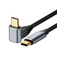 Cáp dữ liệu USB C Type-C, 10Gb, 100W, 10Gbps, Dây dữ liệu USB-C Gen2, Đực-Đực 90 độ