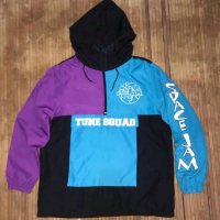 SPACE JAM TUNE SQUAD ANORAK COLORBLOCK WINDBREAKER BY WARNER BROS JACKET volcom carhartt
