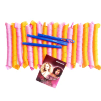 18pcs 65*2.5cm Magic hair roller set Plastic Curler No Heat Wave Hair Curlers as you seen on TV