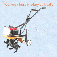 Small multi-function gasoline micro tillage farmland weeding loose soil ditch agricultural machinery tools