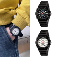 【CASIO 卡西歐】簡約運動風指針錶(HDA-600B)