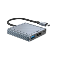HOT-3 In 1 USB Type C Docking Station Type C To Display Port USB 3.0 With PD 100W 8K@60Hz 4K@144Hz Converter For Mackbook DP