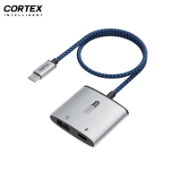 Cortex intelligent - MH366Plus 50cm OTG USB C/Type-C To USB 3.0 + 60W Charging 2in1 Adapter
