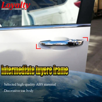 Loyalty Car Styling ABS Mirror Side Door Handle Stickers Frame Panel Trim Cover Auto Accessories for Honda CRV CR-V 2017 2018