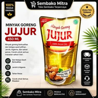 Minyak Goreng Jujur 450ml Kemasan Pouch Satuan Grosir Dus