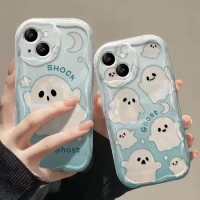Cute Angel Ghost TPU Case For OPPO Reno 10 5 6 7 8 11 Pro 5 4 Lite Find X3 Lite X5 X6 Pro Reno 8T 5Z 6Z 7Z 8Z Phone Case Cover