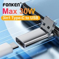 3in1 Adapter Lightning To USB C OTG Type C Female To USB Micro Male Converter Fast Charging For iPhone Macbook Samsung OTG Adapt