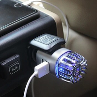 Mini Car Air Purifier Auto Car Fresh Air Anion Ionic Purifier Oxygen Ozone Ionizer Cleaner Vehicle Air Freshener USB Charge