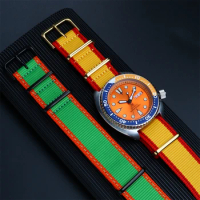 Soft canvas 22mm for SEIKO 5 strap Street overlord Limited Edition srpf23 srpf24 Nylon Watch Strap men's wristband bracelet belt