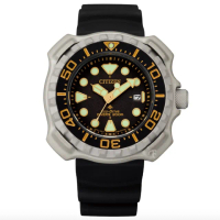 【CITIZEN 星辰】PROMASTER 光動能 鈦金屬 200米潛水錶-黑 送禮 禮物推薦(BN0220-16E 附延長錶帶)