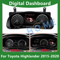 Digital Dashboard Panel Virtual Instrument Cluster CockPit LCD Speedometer counter For TOYOTA Highla