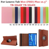 Case for Lenovo Tab M10 FHD Plus TB-X606F TB-X606X PU Leather Cover Shell for Lenovo Tab M10 Plus Case 10.3 Funda Coque + Pen