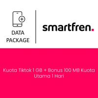 Paket Mobile Data Smartfren - Kuota Tiktok 1 GB + Bonus 100 MB Kuota Utama 1 Hari