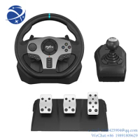 YYHC PXN V9 Best Gaming Racing Steering Wheel 900 Degree Steering Wheel With Pedal And Gear Stick For PS3 PS4 XBoxone Switch PC