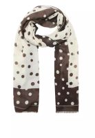 Mango 圓點印花頸巾