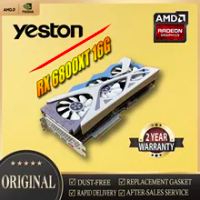 Yeston Radeon RX 6800 XT 16GB GPU GDDR6 256bit 7nm 2105/16000MHz Gaming  Desktop computer PC