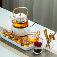茶壺家用玻璃茶具大容量耐高溫花茶壺加厚電陶爐煮茶壺煮茶器網紅