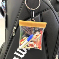 Transparent Golf Pouch Bag Golf Accessories Storage Bag Easy to Carry Durable Lightweight Outdoor Golf Ball Golf Tees Bag
