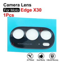 1Set Rear Back Main Camera Lens With Adhesive For Motorola Moto Edge X30 Replacement Parts