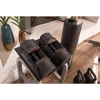 PowerBlock Large Compact Stand, Dumbbell Rack &amp; Weight Rack, Folds Flat for Easy Storage, Use Expandable Dumbbells