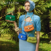 LA FESTIN New Design Original Chain Bag Small Handbag Crossbody Bag Fashion Shoulder Messenger Saddle Bag