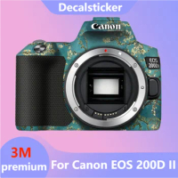 For Canon EOS 200D II Camera Sticker Protective Skin Decal Vinyl Wrap Film Anti-Scratch Protector Coat 200D2 200D II