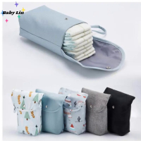 1pcs New Waterproof and Reusable Baby Diaper Bag Baby Handbag Large Capacity Mommy Diaper Storage Bag Carrying Bag for Going Out