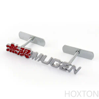 Lưới Tản Nhiệt Phía Trước Bằng Kim Loại 3D, Huy Hiệu Nướng, Biểu Tượng, Đề Can, Mui Xe Ô Tô, Mugen P