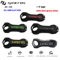 Syncros Road Bike Stem Carbon multicolour mtb bike Bicycle Stem road stem ±6 ° 80/90/100/110mm bike frame handlebar parts 115g
