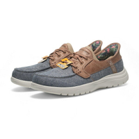 【滿千折百】SKECHERS 休閒鞋 ON THE GO FLEX 牛仔藍 瞬穿 花卉 帆船鞋 女 138215NVW