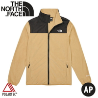 【The North Face 男 可套式刷毛保暖外套《卡其》】83OS/保暖立領抓絨外套/休閒外套
