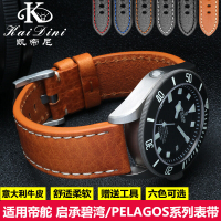 The Application of TUDOR Watch Strap Tudor tudor Bayshore, Small Red Flowers Small hei dun Italian Genuine Leather Watch Band Watch Strap Male 22mm