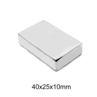 1/2/5PCS 40x25x10 Block Strong Magnets 40x25x10mm Powerful Neodymium Magnet 40mm x 25mm Permanent NdFeB Magnet sheet 40*25*10 mm