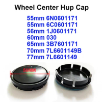 High Quality 4pcs 55MM 56MM 60MM 63MM 65MM 70MM 76MM Wheel Center Hub Cap Cover Emblem Badge for 1J0601171 3B7601171 5G0601171