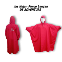 jas hujan ponco lengan ds adventure bahan taslan balon waterproof / jas hujan ponco lengan