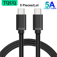 TQUQ USB C to USB C Cable 100W [1m 5-Pack], USB Type C Charger Cable 20V/5A Super Fast Charging for Mackbook Pro, Samsung Galaxy