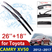 Car Wiper Blade Windshield for Toyota Camry 50 XV50 2012~2017 Front Windscreen Wipers Car Accessories 2016 2015 2014 2013 XV 50