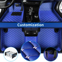 Universal Automotive Floor Carpet For MAZDA BT50 CX-3 CX-5 CX-7 CX-9 MX-5 RX8 Waterproof Foot Mat Blue Car Mats Rug Accessories