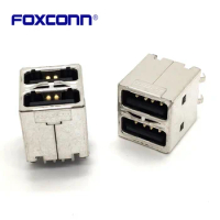 Foxconn UB0112C-T1-4F Double Deck USB2.0 8P 180 degrees straight in Connector