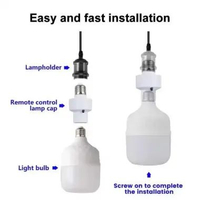 AMMTOO Fitting Lampu E26 E27 dengan Remot Kontrol 40W - Pengatur Durasi Fleksibel, Kontrol Jarak Jau