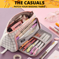 Tempat pensil kotak pensil organizer alat tulis minimalis aesthetic