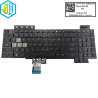 Latin US RGB Backlit Keyboard For ASUS TUF Gaming FX505 FX505G FX505DY FX505D FX505GE FX505GM English Backlight Crystal Keycaps