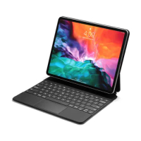 Slim Smart Backlit Wireless Bluetooth Trackpad Russian Keyboard Case Magnetic Stand Cover For iPad Pro 12.9 2018 2020 2021
