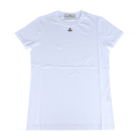 Vivienne Westwood經典土星LOGO女款T恤(白)