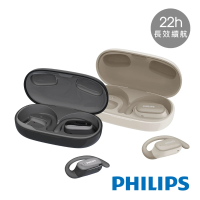 【Philips 飛利浦】長續航開放式真無線藍牙運動耳機-TAT3708