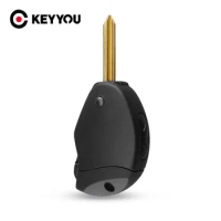 KEYYOU 2 Buttons New Remote Car Key Shell For Citroen Evasion Synergie Xsara Xantia Side Folding Flip Key Case Cover Replacement