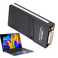 USB 2.0 To DVI/VGA/HDMI-Compatible Multi-Display Converter 1920*1080 Universal Video Graphics Card Adapter Extend/Mirror Mode
