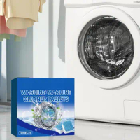 Washing Machine Cleaner Tablets Safe 12PCS Descaling Washing Machine Tablets Deep Cleansing Washing Machine Cleaner For Regular